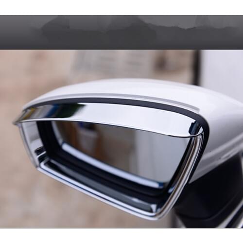 For Volkswagen Passat B8 2016 2017 2018 ABS Car Rearview Rear view Mirror Rain Eyebrow Car Styling Accessories Car Sticker 2pcs