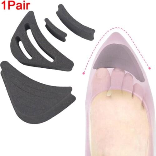 1Pair Women High Heel Toe Plug Half Forefoot Insert Shoe Big Shoes Toe Front Filler Cushion Pain Relief Protector Adjustment