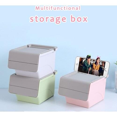 1pc Multifunctional Stationery Holder Pen Holder Plastic Stationery Storage Box Desktop Organizer Neat Student Office Supplies