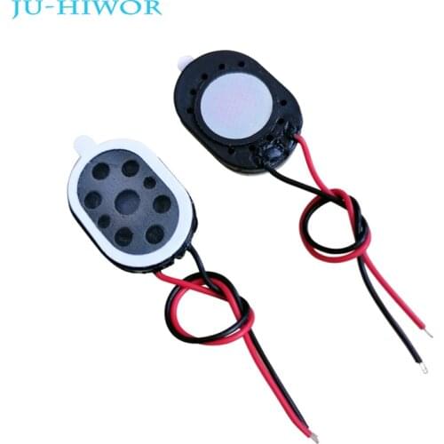 20pcs Acoustic Speaker 2014 1420 Oval Tablet Phone MP3 Loudspeaker 1W 8 Ohms 20*14*3.5MM With Wires