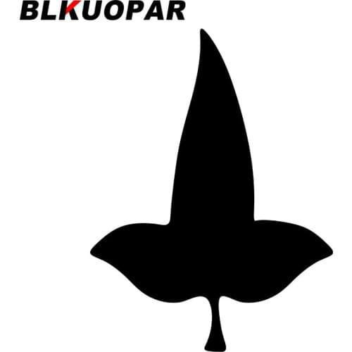 BLKUOPAR for Mallorn Leaf Silhouette Car Stickers Sunscreen Funny Decals Motorcycle Helmet Refrigerator Decor Car Styling