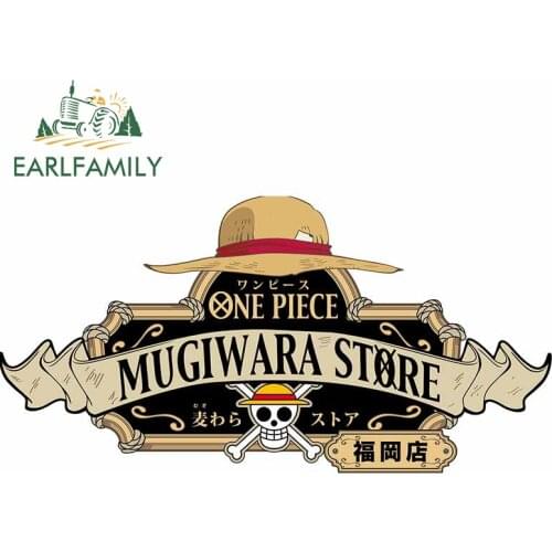 EARLFAMILY 13cm x 6.6cm For ONE PIECE Funny Car Decal Scratch-Proof Car Stickers Waterproof Campervan Personality Decor
