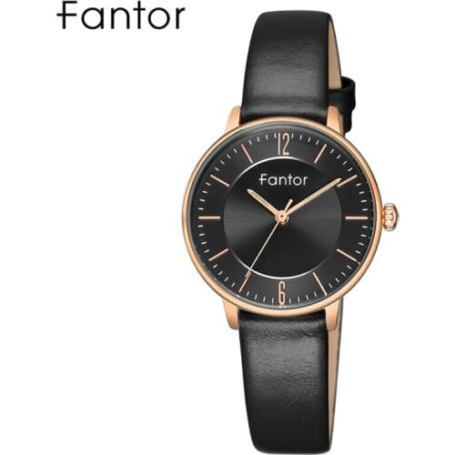 Fantor Elegant Luxury Casual Brand Women Watch Ladies Quartz Wristwatch Luminous Hand Leather Watch for Woman