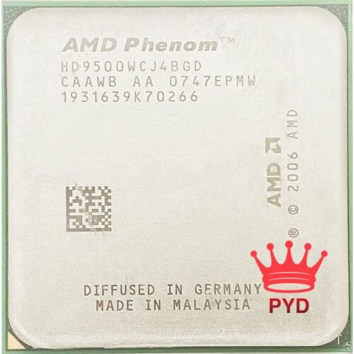AMD Phenom X4 9500 2.2 GHz Quad-Core CPU Processor HD9500WCJ4BGD Socket AM2