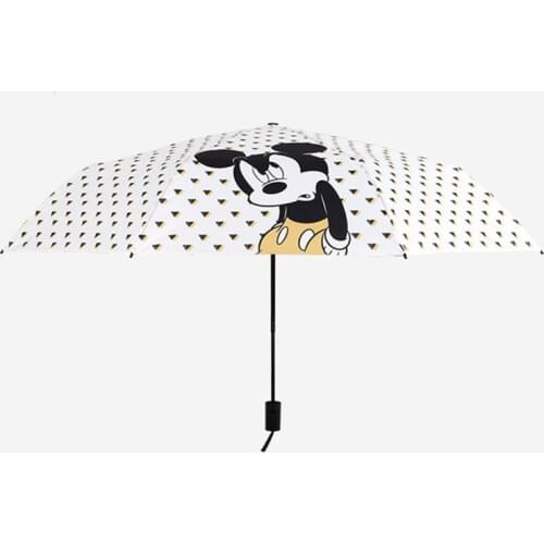 Children minnie mickey kids umbrella Folding Umbrella Student Sunscreen Skid Kids Outdoor Windproof Umbrella gift high quality