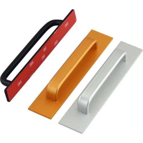 Punch-free door and window handle aluminium alloy door wooden door window balcony glass self-adhesive surface mounted handle