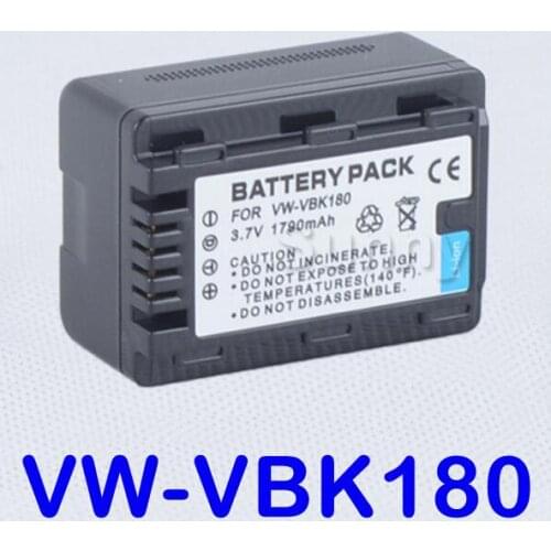 VW-VBK180 Battery pack for Panasonic HDC-SD40,HDC-SD60,HDC-SD80,HDC-SD90, HDC-TM40,HDC-TM41,HDC-TM55,HDC-TM80,HDC-TM90 Camcorder