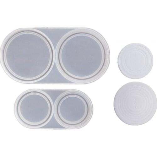 Handmade Coin Capsules Resin Mold with 200 Foam Gasket Coin Storage Box Epoxy Casting Mould Coin Collection Craft Tools
