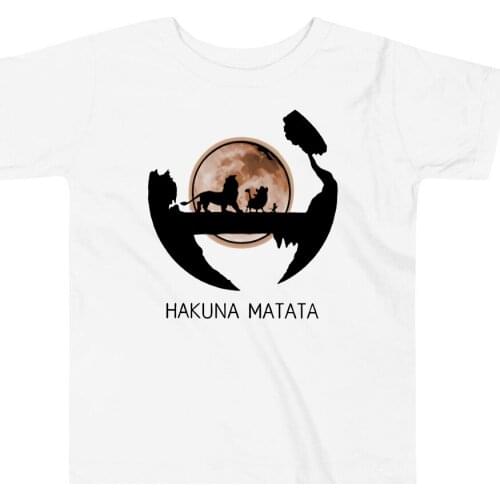 Hakuna Matata Shirt Animal Kingdom Tshirt Family Matching Shirts Kids Clothes Boys Girls Graphic Tee Children Cotton Casual Top