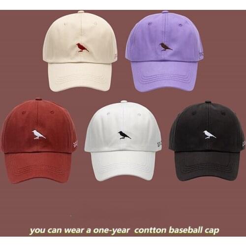 Hat Woman Summer Soft Top Bird Embroidered Cap A Hat with A Small Face Trendy Mens and Womens Baseball Caps Baseball Cap Gift