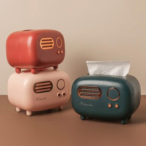 RadioTissue Boxes коробка для салфеток Nordic Style Retro Simple Lovely INS Living Room Tea Table Paper Box Home Decoration