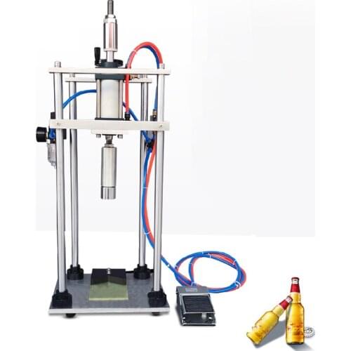 Pneumatic Desktop Capping Machines Essential Oil Bottle Beer Bottles Capper Soda Beverage Bottle Lock Cap Capping Machine