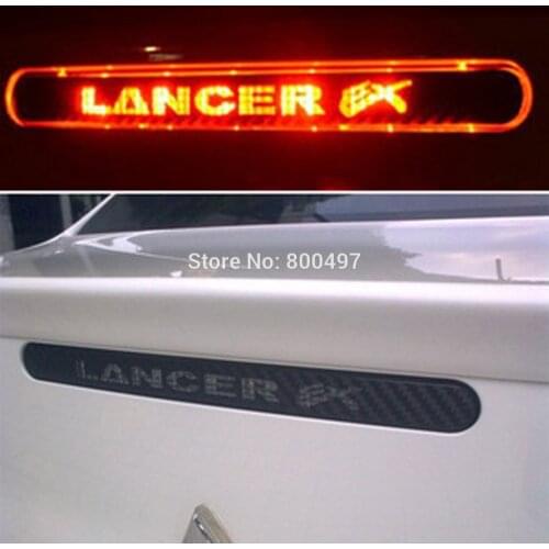 Newest Car Styling Car Cover Car Protector Carbon Fiber Vinyl Sticker Brake Light Hatch Back Decoration for Mitsubishi LANCER EX