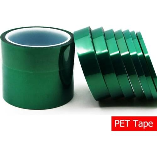 NOVFIX 33M PET green high temperature tape temperature resistant green tape for Plating board/Car spray paint masking tape