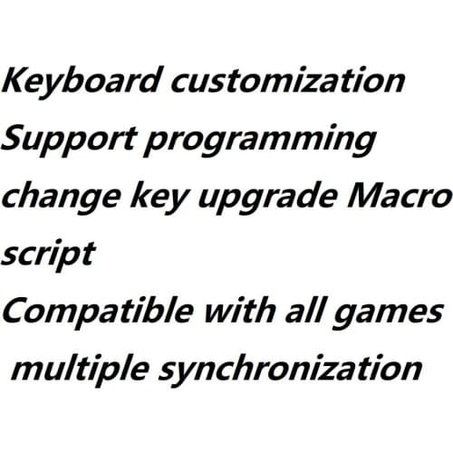 Keyboard Customization Support Programming Change key Upgrade Macro Script Compatible with All Games multiple synchroniza