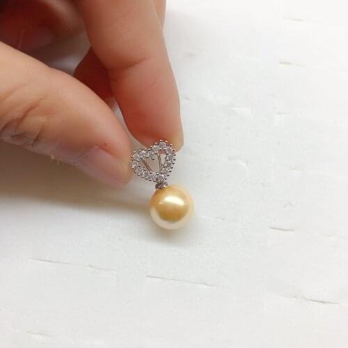 Heart Design Pendant Base Mountings Findings Jewelry Settings Parts for Pearls Beads Stones Crystal Agate Coral, 10pcs/lot