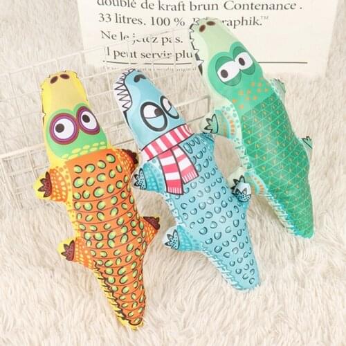 Durable Dog Chewy Toys Interactive Crocodile Squeaky Toy Oxford Cloth Chew Toys For Small To Medium Breeds Dogs Home Outdoor