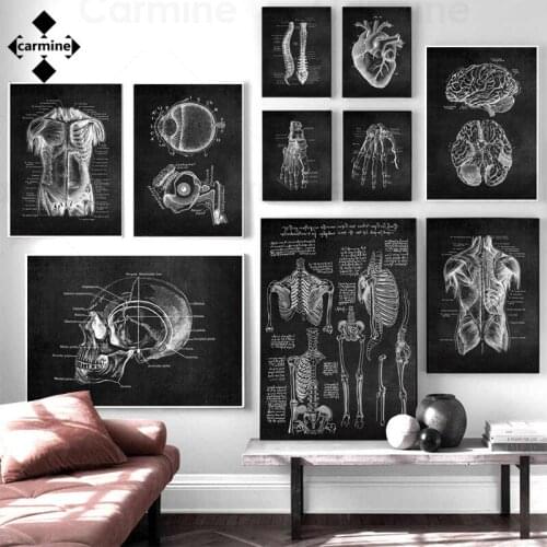 X-Ray Human Organ Bones Wall Art Printing Painting On Canvas Modern Abstract Posters and Prints for Home Interior Decor No Frame