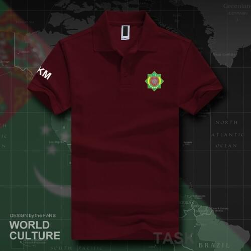 Turkmenistan Turkmen polo shirts men short sleeve white brand printed for country 2019 cotton nation team flag new TKM casual 20