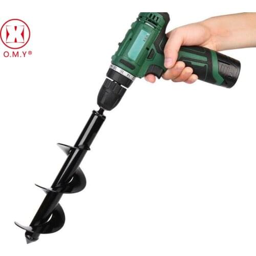 Drillforce Garden Planter Spiral Drill Bit Flower Bulb Hex Shaft Auger Yard Gardening Bedding Planting Post Hole Digger Tools