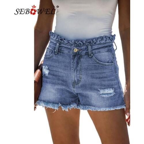 Женские джинсовые шорты SEBOWEL China At AliExpress
