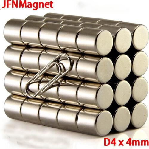 10 / 20 / 50 PCS 4x4mm Round Magnet NdFeB Powerful Magnet Rare Earth Neodymium Magnet Searching Magnets