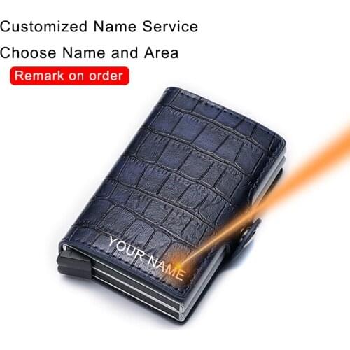 DIENQI Rfid Blocking Bank Card Holder Smart Wallet Creditcard Holder Case Bag Protector Aluminium Metal Anti Thief Passes Wallet