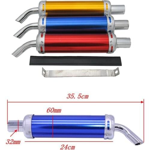 32mm Racing Motorcycle Exhaust Muffler Pipe Motorbike Street Dirt Bike Scooter Universal