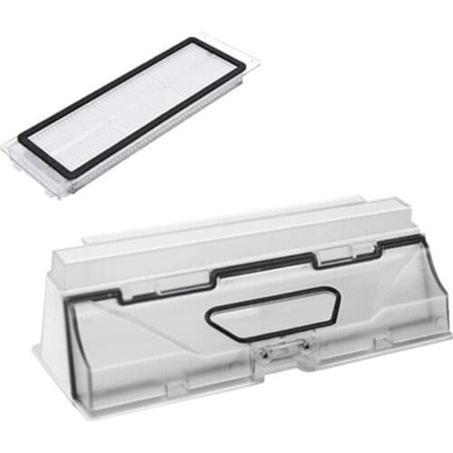 Dust Box Parts For Xiaomi Vacuum Cleaner Robotic Roborock S5 MAX S6 Maxv PURE,Dustbin Box With Filter Accessories
