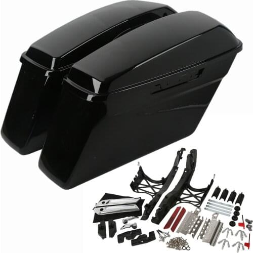 Motorcycle Hard Saddlebags & Latch Lids Hardware Covers For Harley Touring Electra Street Glide Road King 2014-2020 2019