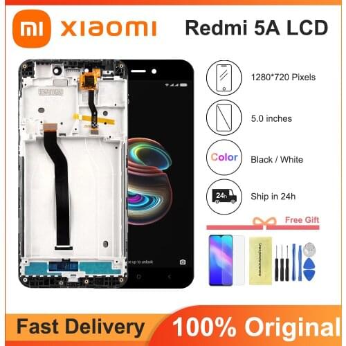 5.0 inch Display For Xiaomi Redmi 5A LCD Touch Screen Digitizer with Frame Redplacement Parts for Redmi 5a LCD display 1280x720