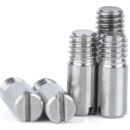 10pcs/lot M2 M2.5 M3 M4 M5 M6 304stainless steel GB878 male threaded cylindrical pin slotted cylindrical pin hardware fasteners