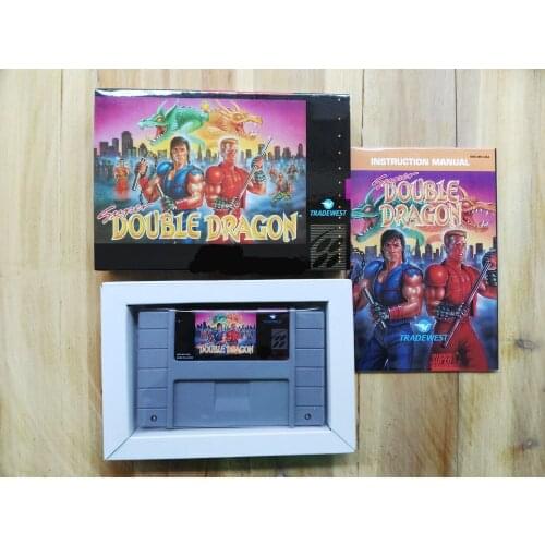 16Bit Games ** Super DOUBLE DRAGON ( USA Version!! Box+Manual+Cartridge!! )