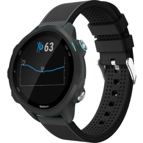 20mm Sport Silicone WatchBand for Garmin Forerunner 245 245M Smart WatchStrap Replacement Wristband for Garmin vivomove strap