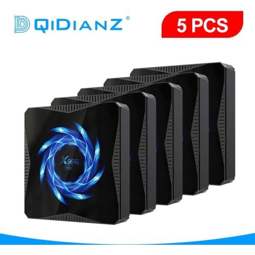 2020 New Android 10.0 X96Q Max 5pc TV BOX Allwinner H616 QuadCore Dual WIFI Media Player Set Top Box pk h96max x96air hk1 max