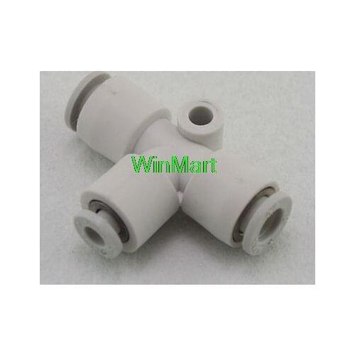 5 pieces Tube Fittings Push In Reducer Connector Union Tee Replace SMC KQ2T08-06