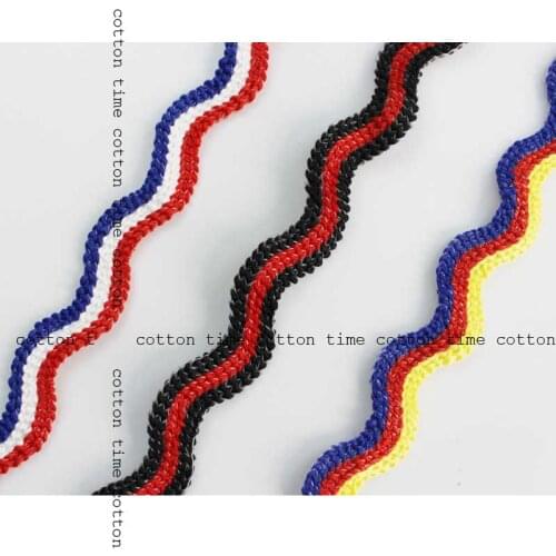 8yards Big Ric Rac Ribbon Golden Mixed Webbing Trim 15 mm wide Sewing Accessory Ricrac Band clothing home deco accerssory