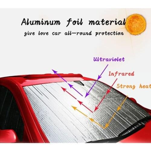 Car Sunshade Front Rear Window Curtain Shade Sun Protector Windshield Visor Cover Foldable Baby Car Retractable UV Protection