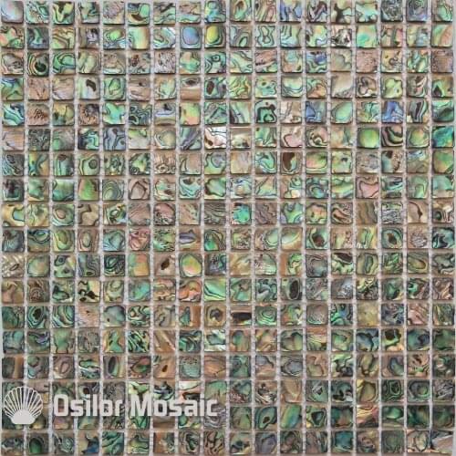 Free shipping 100% abalone paua sea shell natural color shell mosaic tile for interior house decoration wall tile