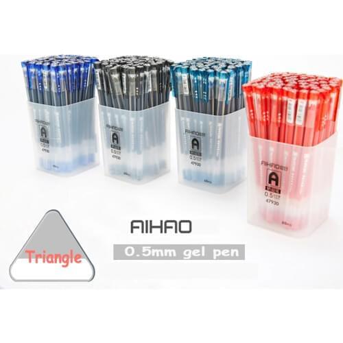 Gel Pen 0.5mm Black/Blue/Red/Navy blue ink Writing Smooth Plastic Neutral Pen For Student Gift School Office Stationery
