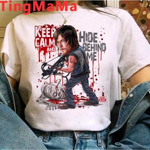 The Walking Dead Negan t shirt male streetwear white t shirt vintage grunge tumblr top tees plus size harajuku