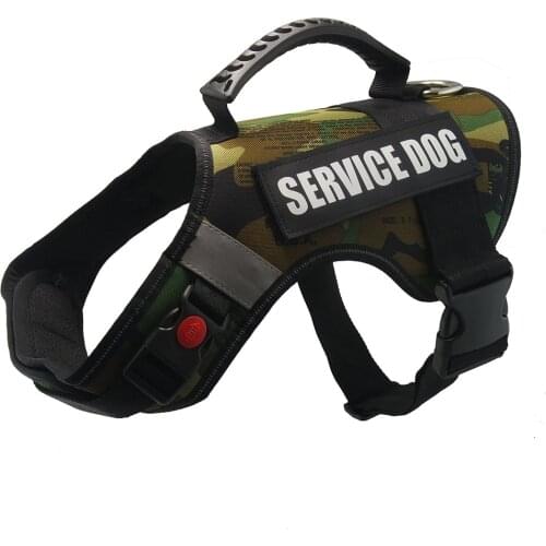 Personalized Pet Dog Harness With Handle NO Pull Reflective Adjustable Vest Outdoor Walking For Medium Large Dogs