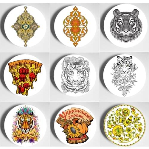 Beautiful Wall Plate Delicate Art Nouveau Style Art Decorative Plate Handmade Wall-Hanging High-End Decoration Crafts