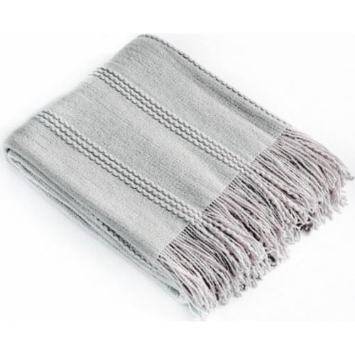 Tasseled Blankets Four Seasons Blankets Sofa Towels Bed End Blankets Room Blankets-130*150cm