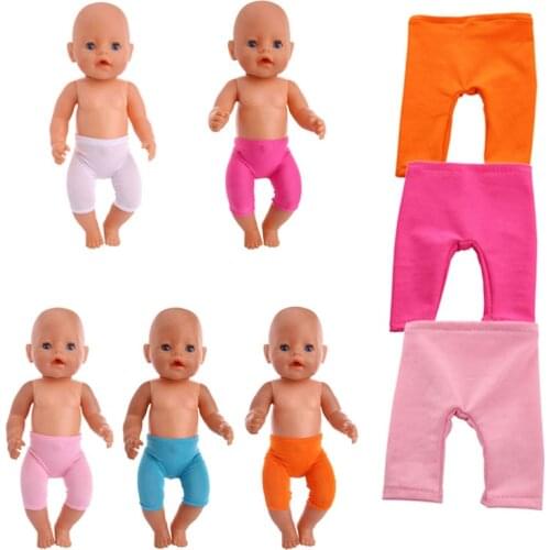 Doll Clothes 2 Long Leggings And 5 Short Leggings For 18 Inch &43 Cm Doll &New Born Baby Generation Birthday Girls Toy Gifts