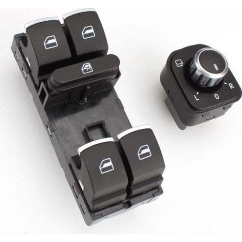 New Master Electric Power Window Rearview Mirror Switch for VW Volkswagen Tiguan Passat Jetta Golf MK5 MK6 GTI 5ND 959 857