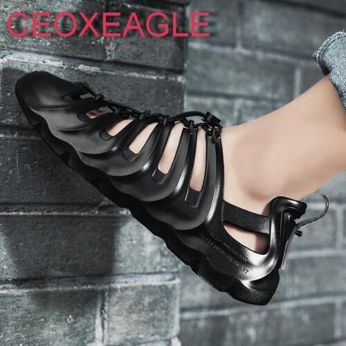 Summer Casual Shoes Men Sandals Soft Mesh Couple Beach Slippers Man Swimming Shoes Foam Runners Comfort Flip-Flops Femals Platf