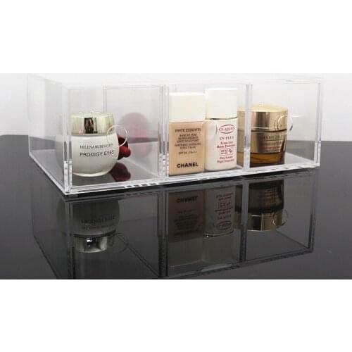 Bathroom Dressing Table Plastic Storage Box Mini Desktop Organizer Drawer Cosmetic Skin Care Lipstick Dustproof Tray Holder