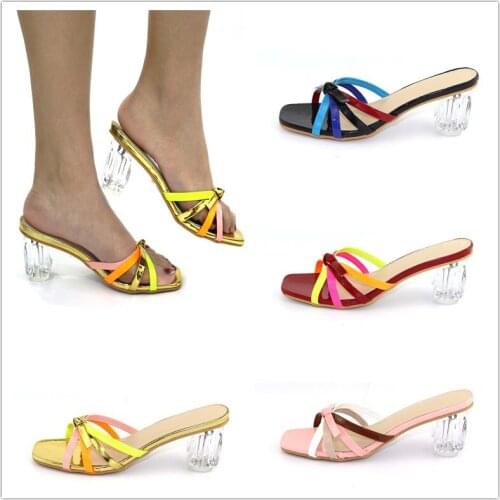 Elegant Women High Heels Shoes Party Summer Pumps Lady Slippers CR524 Height 6.3cm