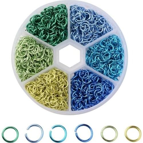 1Set Hot New Product Jump Ring Connecting Ring Diy Jewelry Accessories 6mm Color Aluminum Ring Open Ring Jewelry Accessories